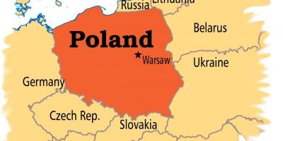 Pologne capital de la carte