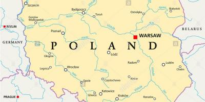 Varsovie emplacement sur la carte du monde